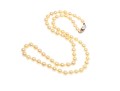 Classic Strand Of 6.25 Mm To 6 Mm Ivory Tone Cultured Pearls, 14k Clasp