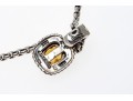 David Yurman Striking Sterling And 14k Citrine Pendant, On A Sterling 32