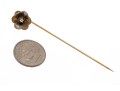 Chearful 14K Diamond And Floral Stick Pin