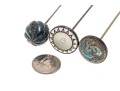 Collection Of Unique And Various Hat Pins, Sterling And 10K