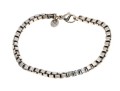Tiffany And Co. Sterling Silver Contemporary Box Link Style Bracelet