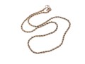 Sterling Silver And 14k Yellow Gold Classic Twisted Rope And Box Chain Necklace