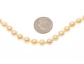 Classic Strand Of 6.25 Mm To 6 Mm Ivory Tone Cultured Pearls, 14k Clasp