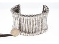Angela Cummings Fabulous Vintage Sterling Wide Woven Cuff Bracelet, 1985