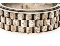 Antique Sterling English Wide Bangle Bracelet
