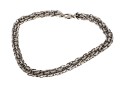 Sterling Silver Chunky Round Tubular Link Necklace