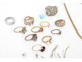 Assorted Lot Of Costume And Gold Filled Jewelry Pieces