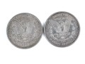 1880 & 1887 Morgan Silver Dollars
