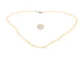 Classic Strand Of 6.25 Mm To 6 Mm Ivory Tone Cultured Pearls, 14k Clasp