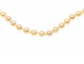 Classic Strand Of 6.25 Mm To 6 Mm Ivory Tone Cultured Pearls, 14k Clasp