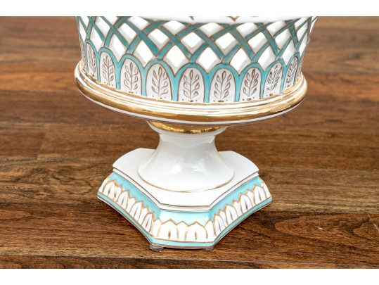 Delicate Pair Of Antique English Urn Garnitures