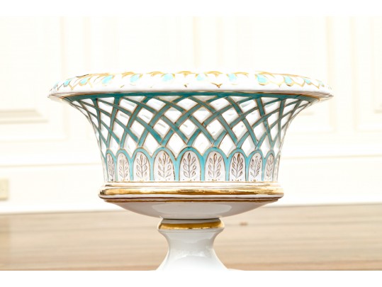 Delicate Pair Of Antique English Urn Garnitures