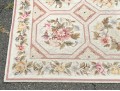 Vintage Hand Woven Wool Aubusson Carpet, 18'-3 1/2