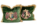 Pair Of Accent Pillows With Heraldic Motifs (UPDATED)