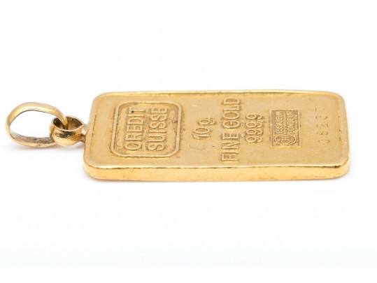 Credit Suisse 10g Fine Gold 999,9 Bullion Pendant