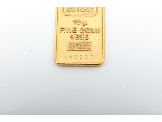 Credit Suisse 10g Fine Gold 999,9 Bullion Pendant