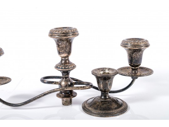 Elegant Weighted Sterling Silver Candelabras