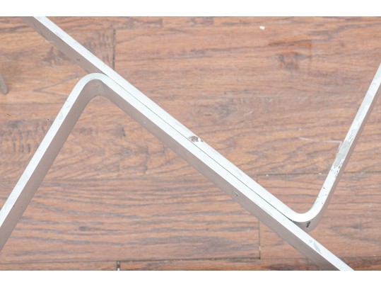 Mid Century Glass-Top Coffee Table