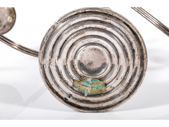 Garniture Trio Of Weighted Sterling Candelabras