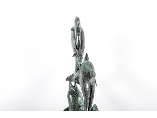 Brass Dolphin Sculpture