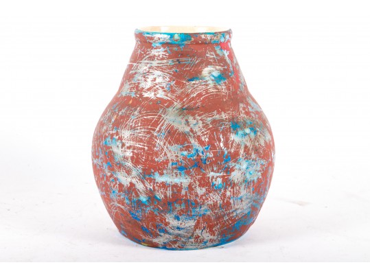 Painted Boch Freres Ceramic Vase