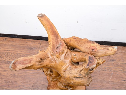 Impressive Knotty Wood Stand