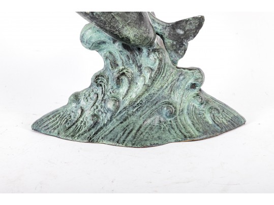 Brass Dolphin Sculpture
