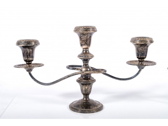 Elegant Weighted Sterling Silver Candelabras