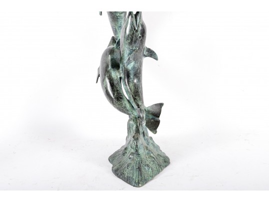 Brass Dolphin Sculpture