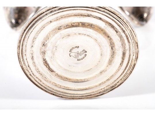 Elegant Weighted Sterling Silver Candelabras