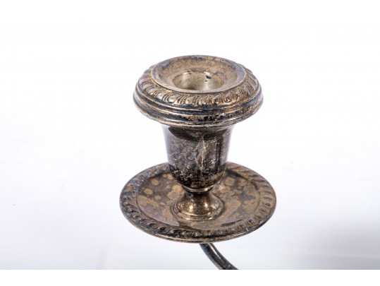 Elegant Weighted Sterling Silver Candelabras