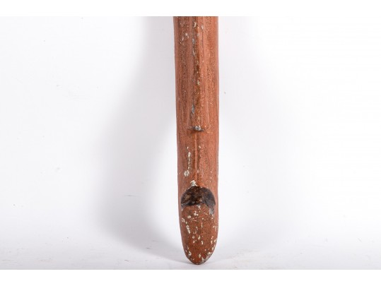 Tall Carved And Painted African Wood Mask