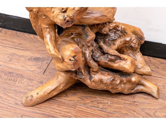 Impressive Knotty Wood Stand