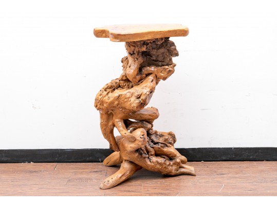 Impressive Knotty Wood Stand