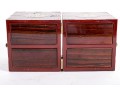 Asian Rosewood Tansu-Style Jewelry Box
