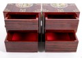 Asian Rosewood Tansu-Style Jewelry Box