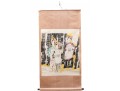 Charming Asian Ink Scroll Painting, Three Fashionable Women