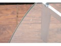 Mid Century Glass-Top Coffee Table