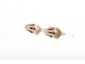 14k Yellow Gold Diamond Stud Earrings