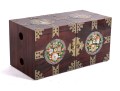 Asian Rosewood Tansu-Style Jewelry Box
