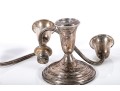 Garniture Trio Of Weighted Sterling Candelabras