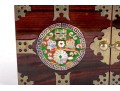 Asian Rosewood Tansu-Style Jewelry Box