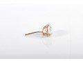 14k Yellow Gold CZ Stud Earrings