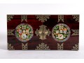 Asian Rosewood Tansu-Style Jewelry Box