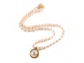 Pink Cultured Pearl Pendant Necklace With 14k And Diamond Accents