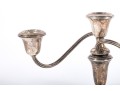 Garniture Trio Of Weighted Sterling Candelabras
