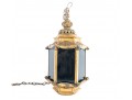 Impressive Gilt Metal Pendant Lantern