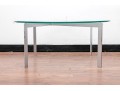 Mid Century Glass-Top Coffee Table