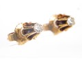 14k Yellow Gold Diamond Stud Earrings