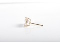 14k Yellow Gold CZ Stud Earrings